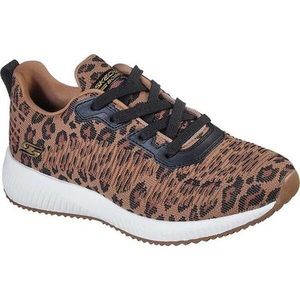 Skechers Women's BOB’S Mighty Cat Sneaker Leopard